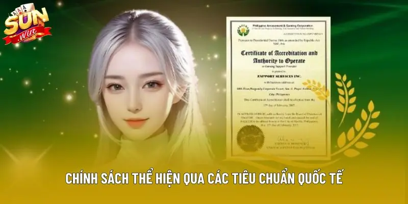 Chính sách thể hiện qua các tiêu chuẩn quốc tế Chính sách thể hiện qua các tiêu chuẩn quốc tế