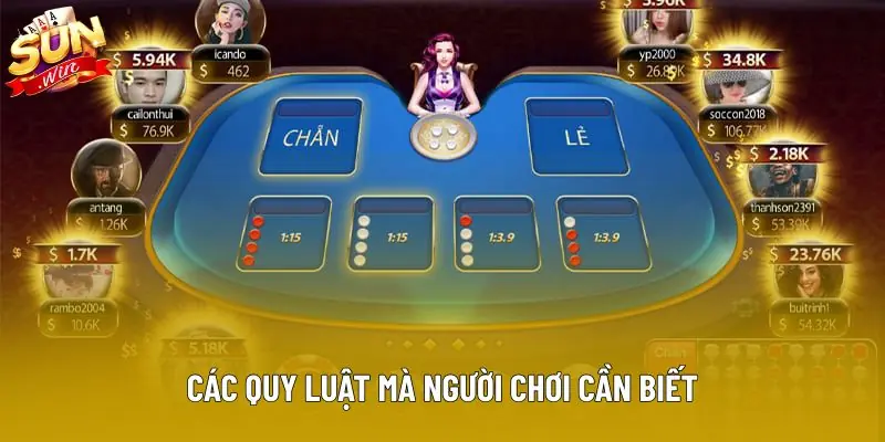 Các quy luật mà người chơi cần biết Các quy luật mà người chơi cần biết